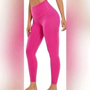 CRZ YOGA Thermal Fleece Lined Leggings 28'' NWTs XS Hibiscus Purple